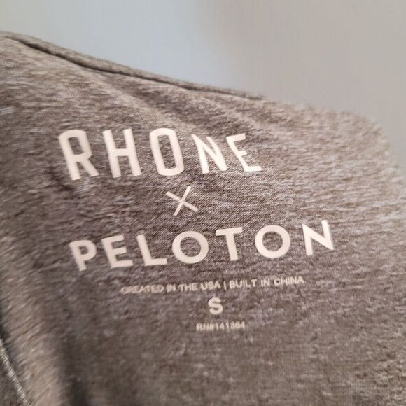 Rhone/Peloton Shirt Men's Small Grey Long Sleeve Crew Neck Athletic Cycling - Picture 3 of 8